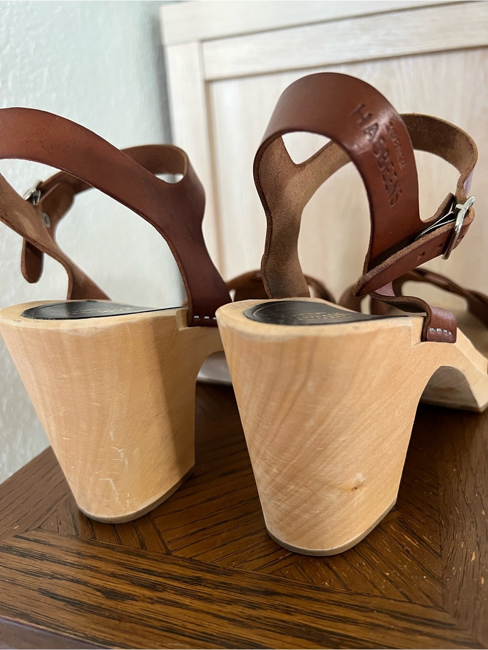 Swedish Hasbeens Kringlan Clog Sandals Anthropologie - Picture 9 of 11